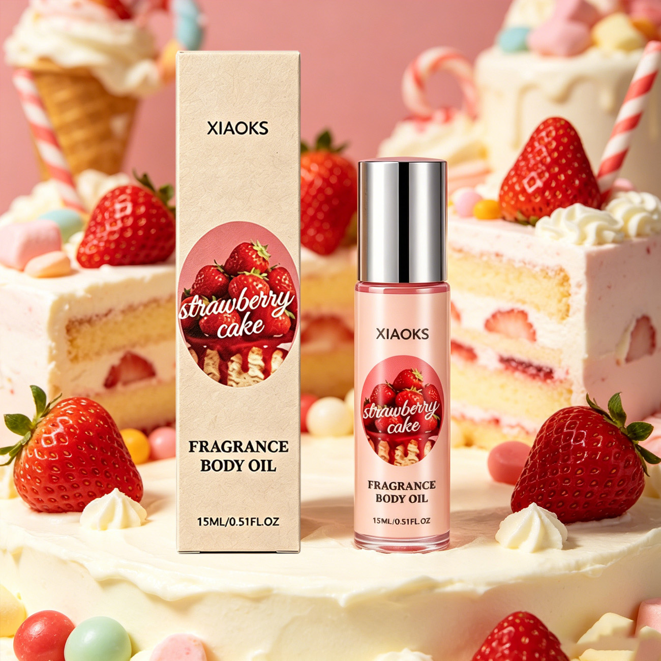 Misting Bottle Fine - 1 Botol Parfum Roll-On Aroma Kue